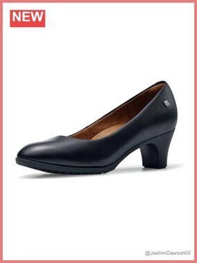 Slip-Resistant High Heel Pumps for Women Water Resistant Comfortable Work Shoes